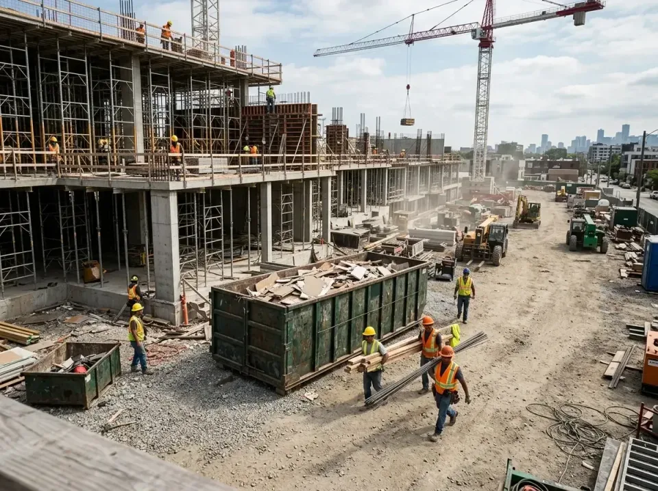 commercial-construction-site-w-002 — frequently asked questions, Low Cost Construction Dumpster Rental in Rosemount, MN